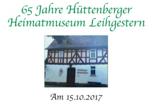 Tag der offenen Tür @ Hüttenberger Heimatmuseum
